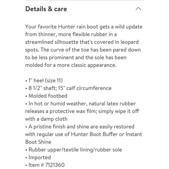 Hunter | Original Refined Short Leopard Rainboots - Picture 8 of 8